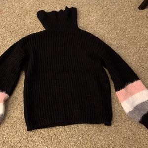 Chunky cable knit sweater
